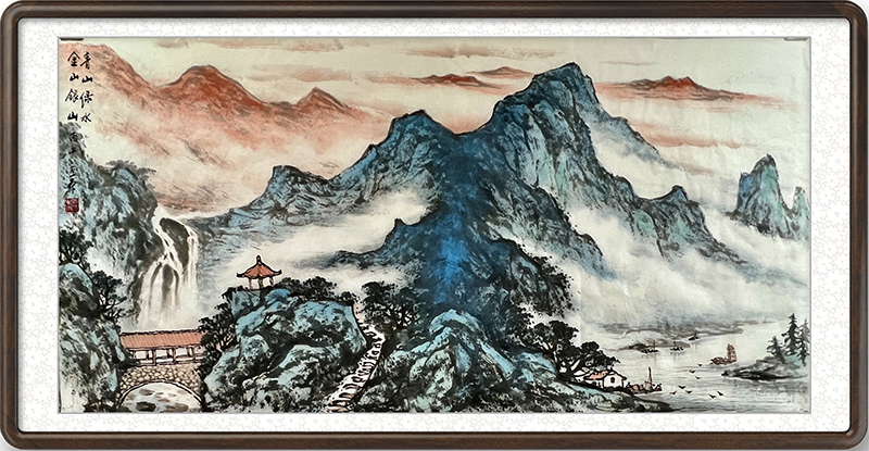 Green mountains, green waters, golden mountains, and silver mountains